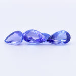 8x5 Pear Faceted Blue Tanzanite