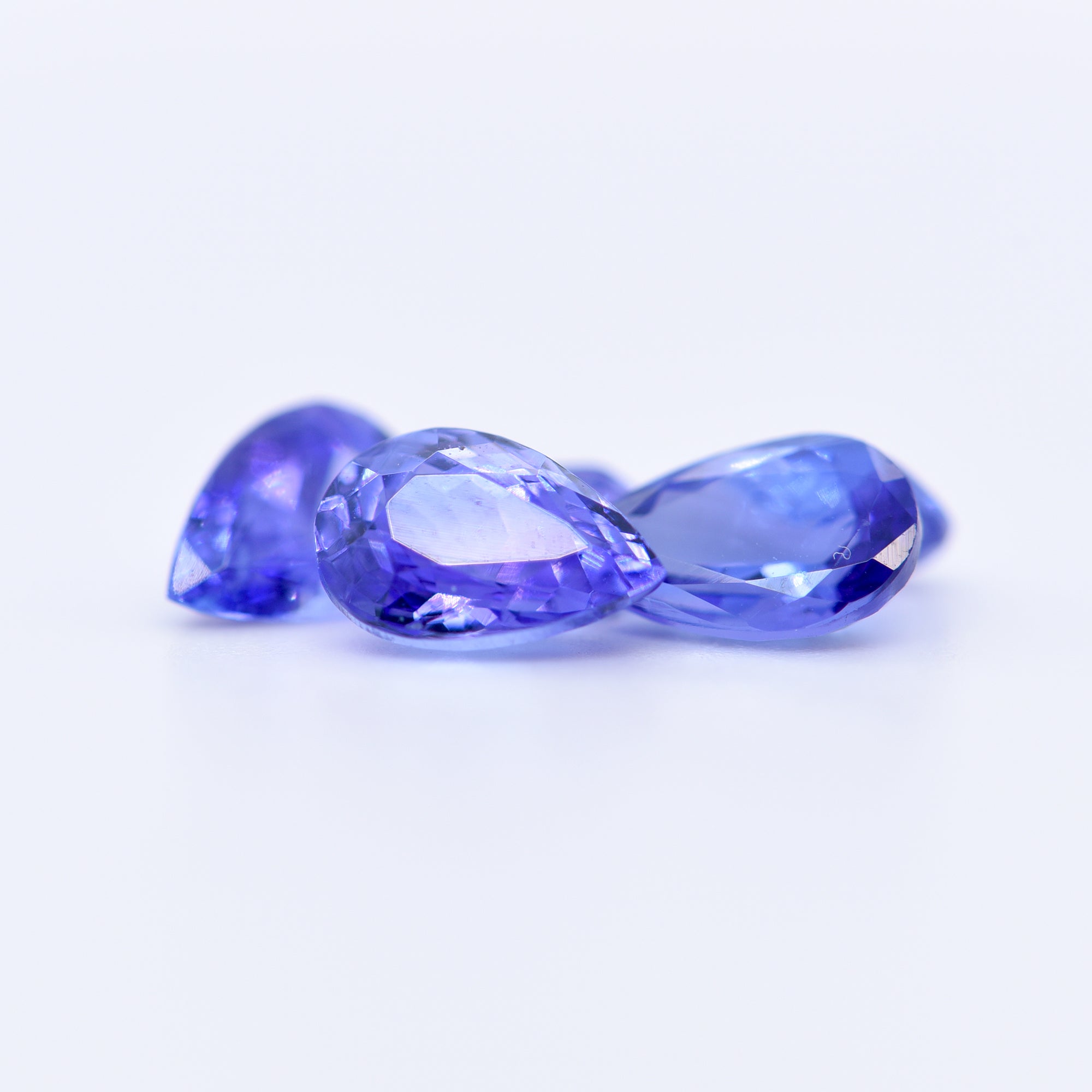 8x5 Pear Faceted Blue Tanzanite