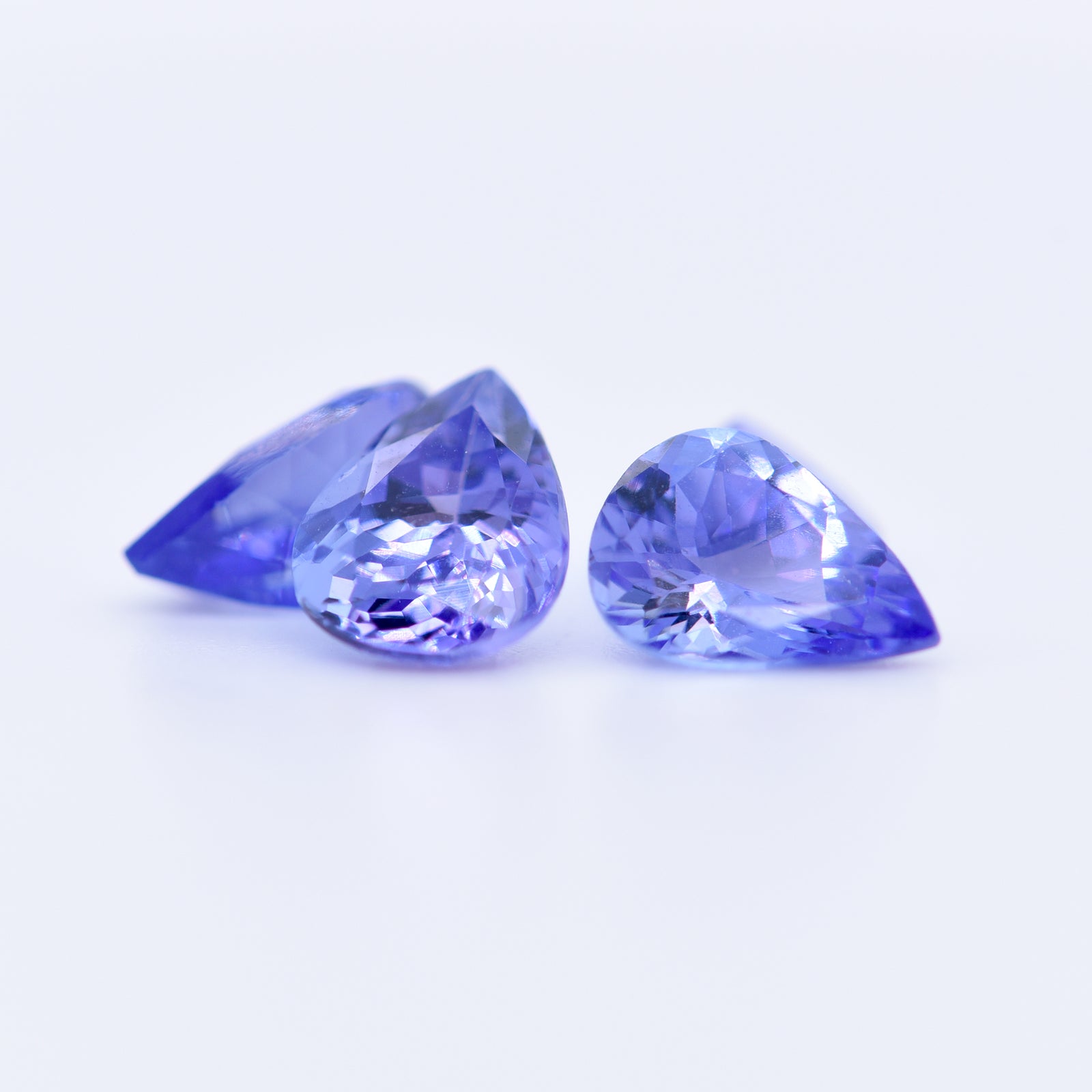 8x6 Pear Faceted Blue Tanzanite