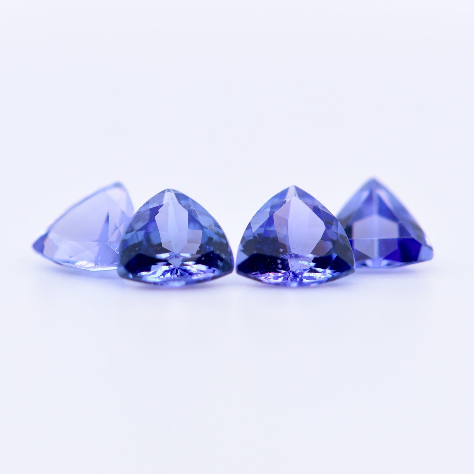 6x6 Trillion Faceted Blue Tanzanite