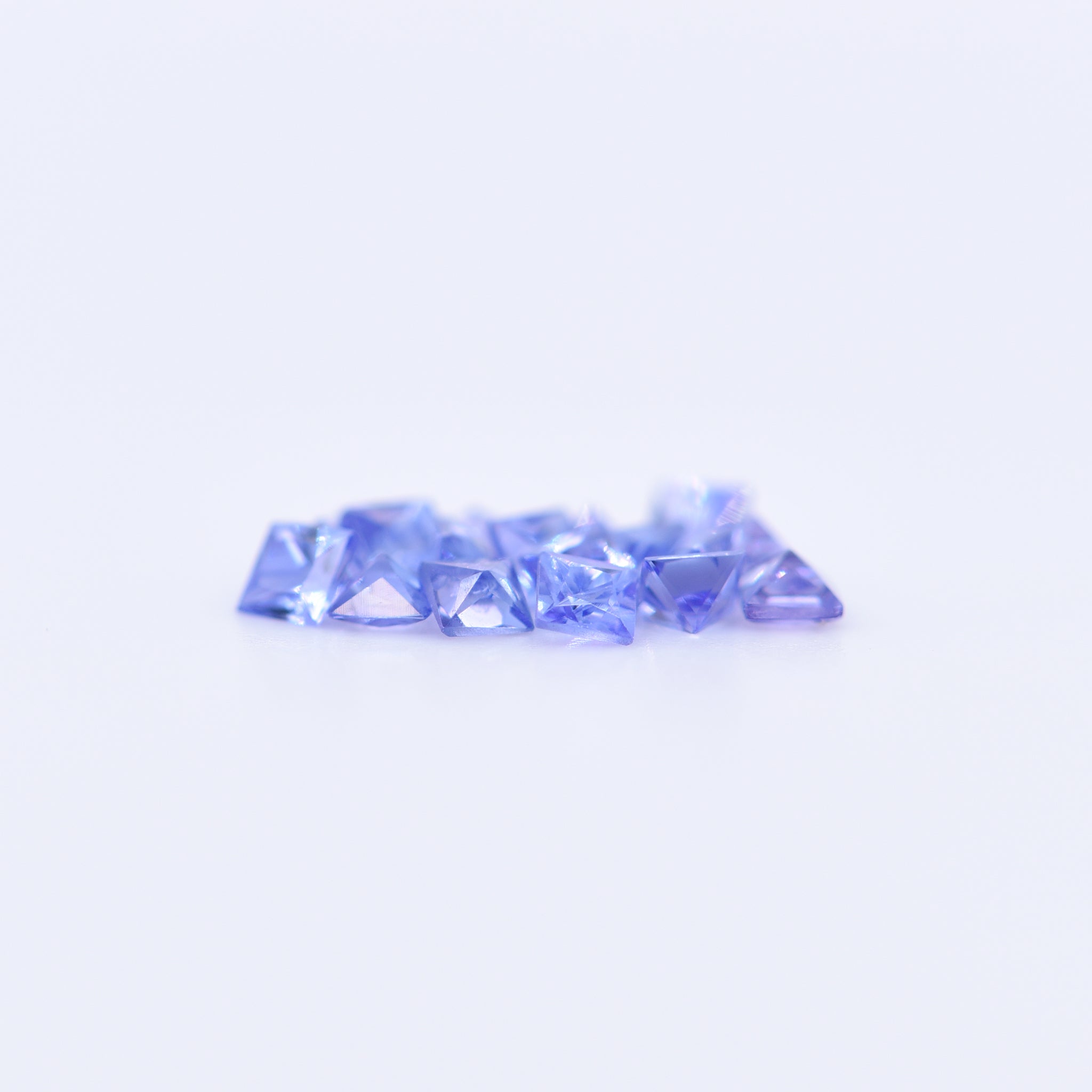 2x2 Square Princess Cut Purple Tanzanite