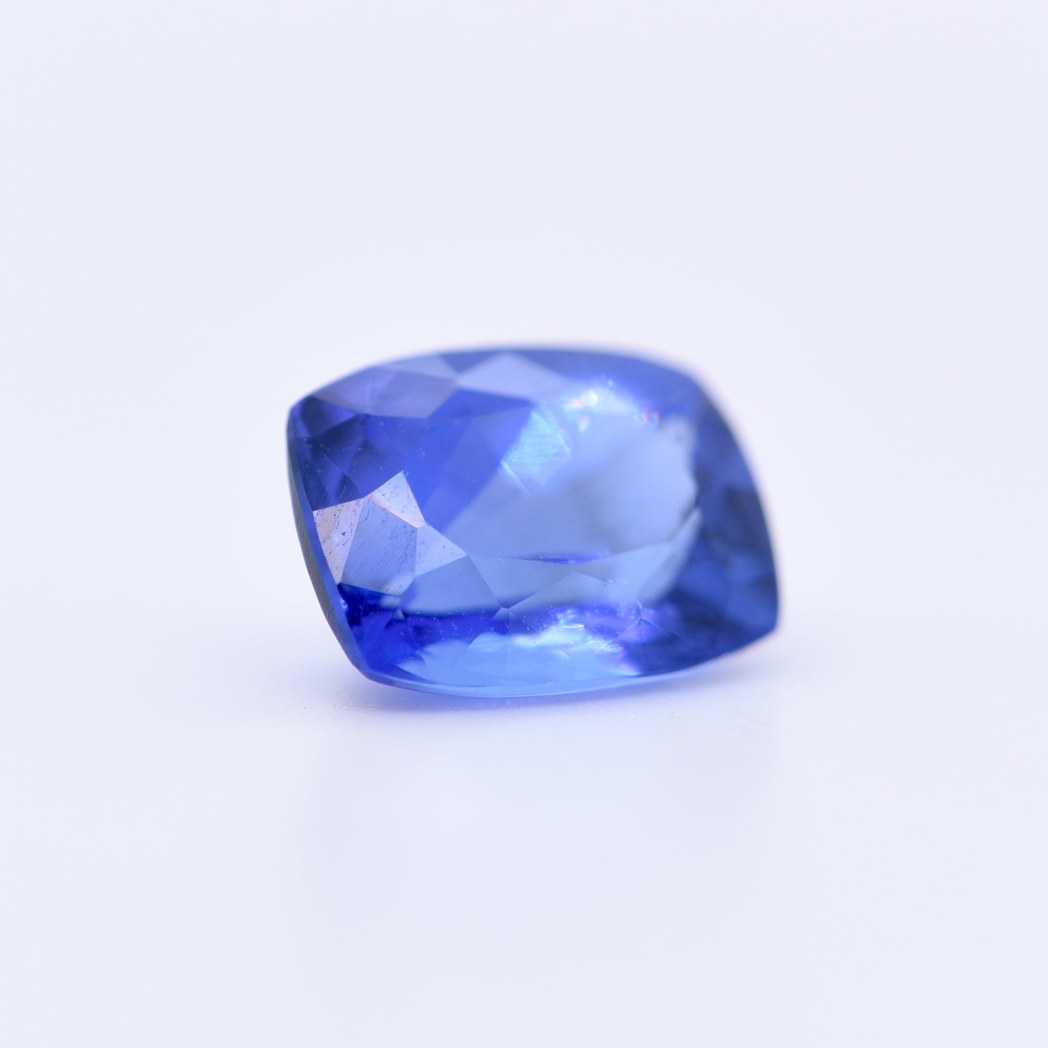 9X7 Cushion Faceted Blue Tanzanite