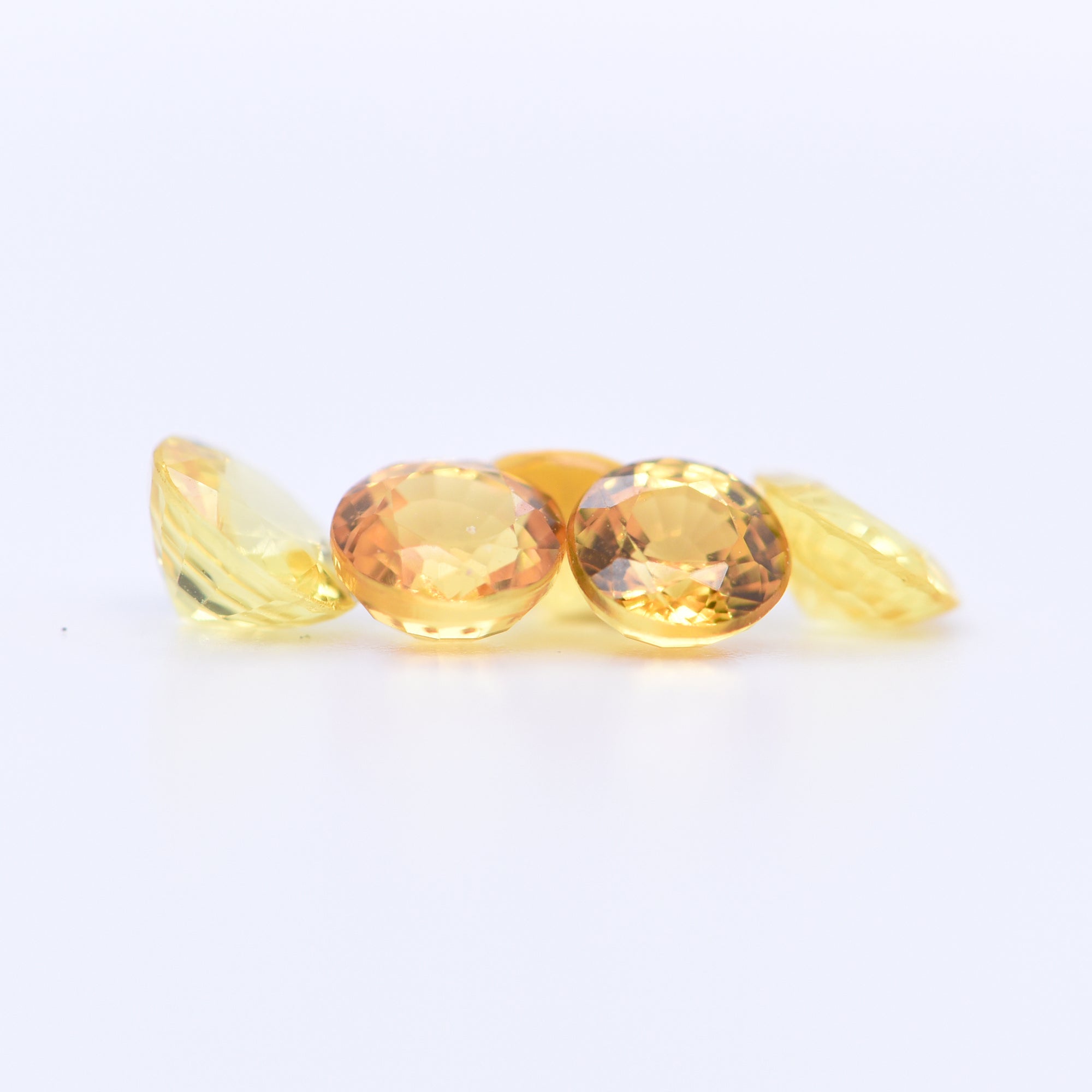 5mm Round Faceted Yellow Sapphires