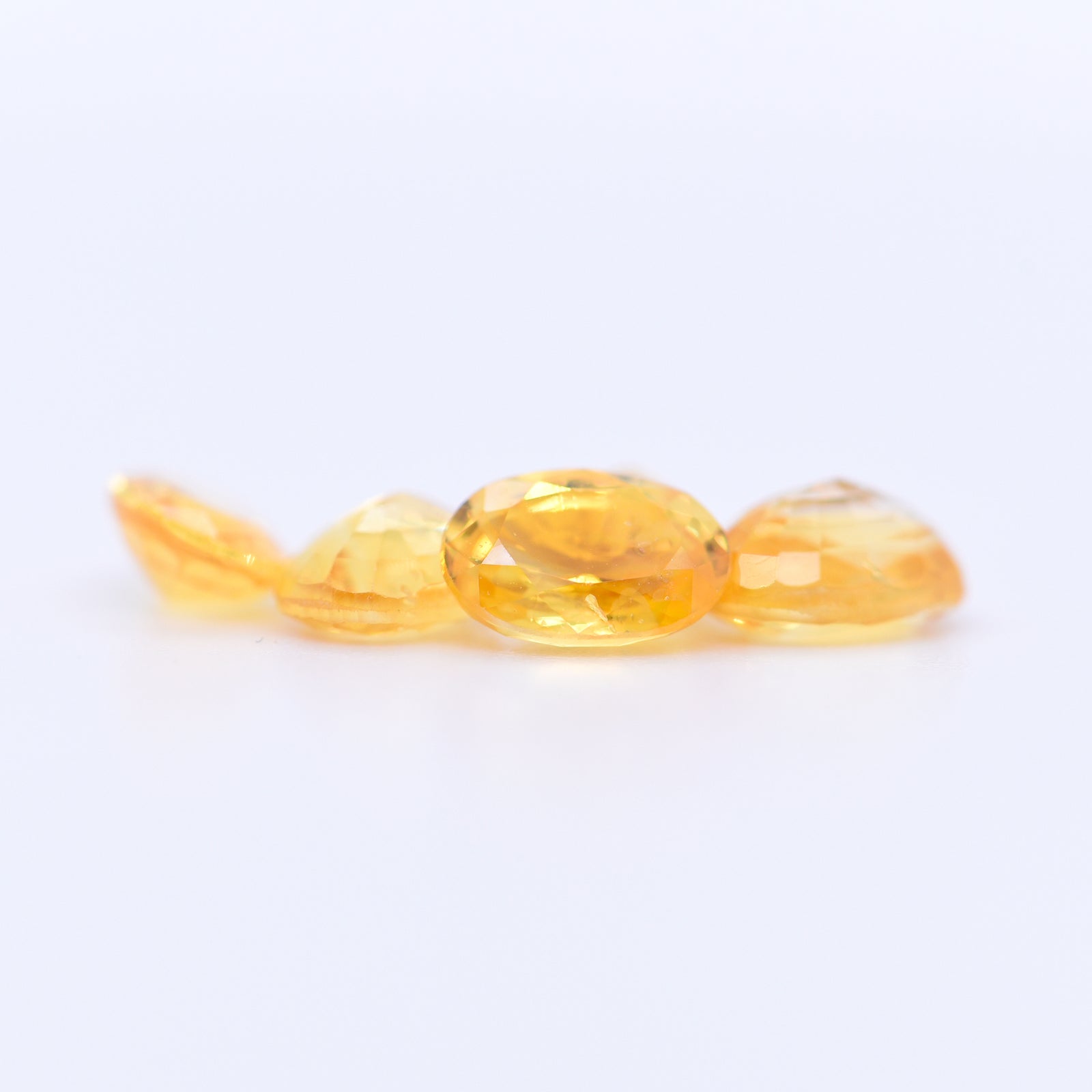 6x4 Oval Faceted Yellow Sapphires