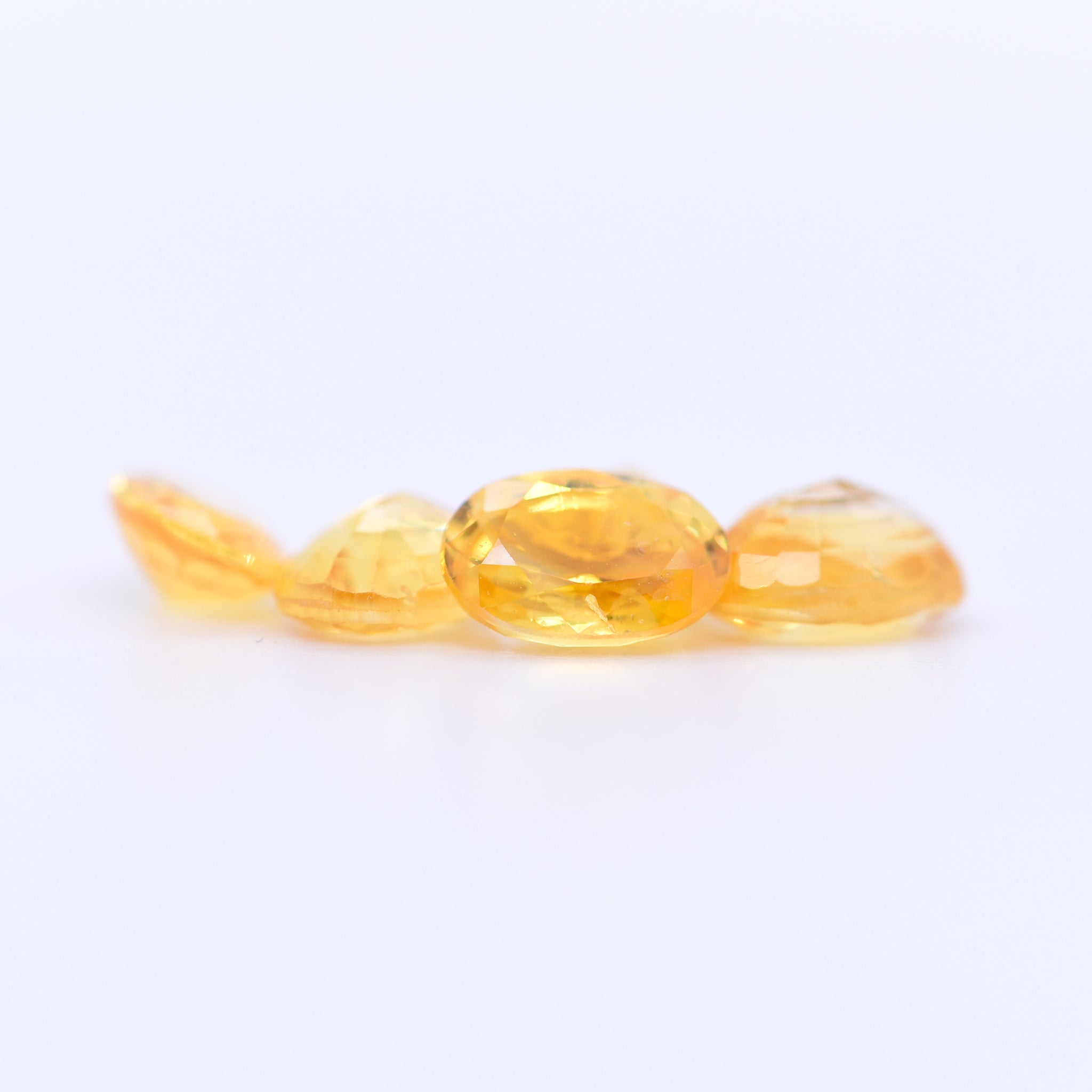 6x4 Oval Faceted Yellow Sapphires