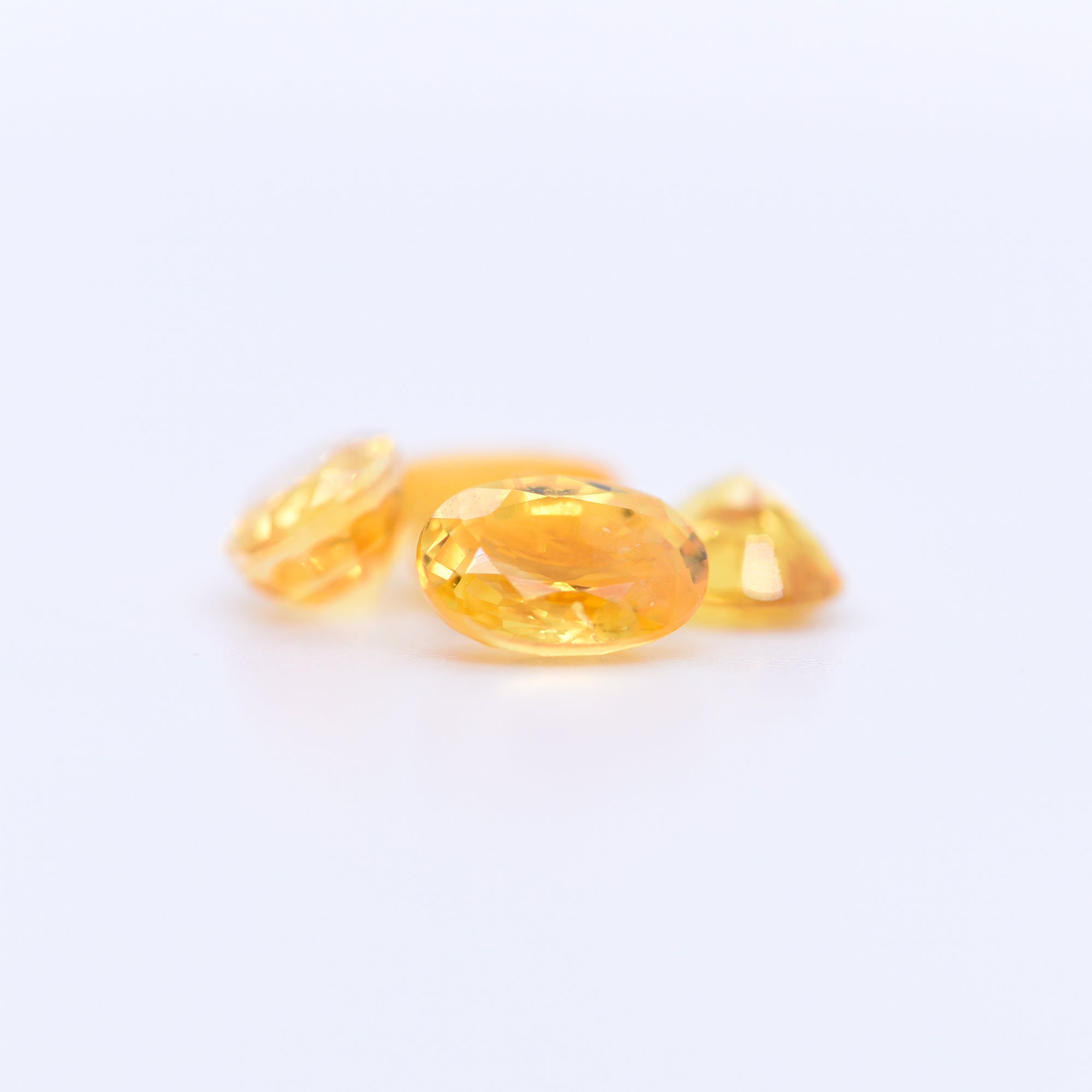 6x4 Oval Faceted Yellow Sapphires