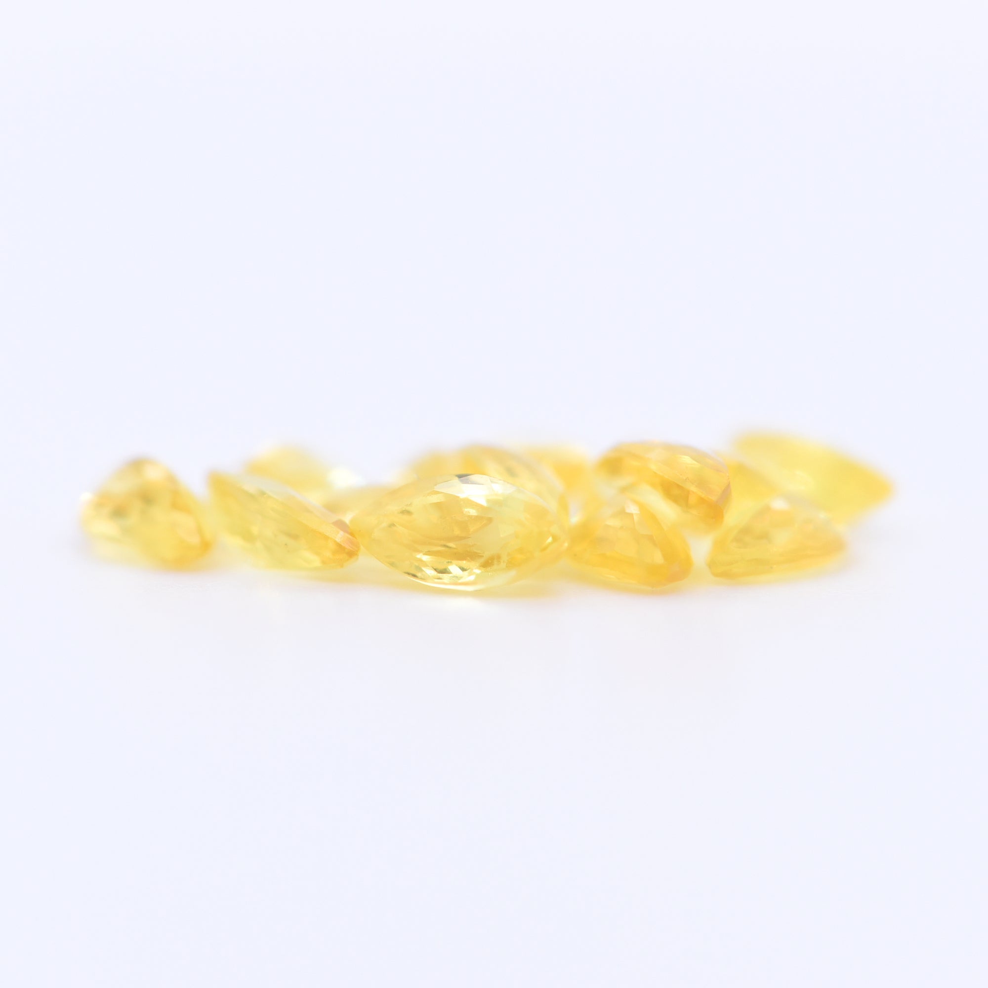 5x2.5 Marquise Faceted Yellow Sapphires