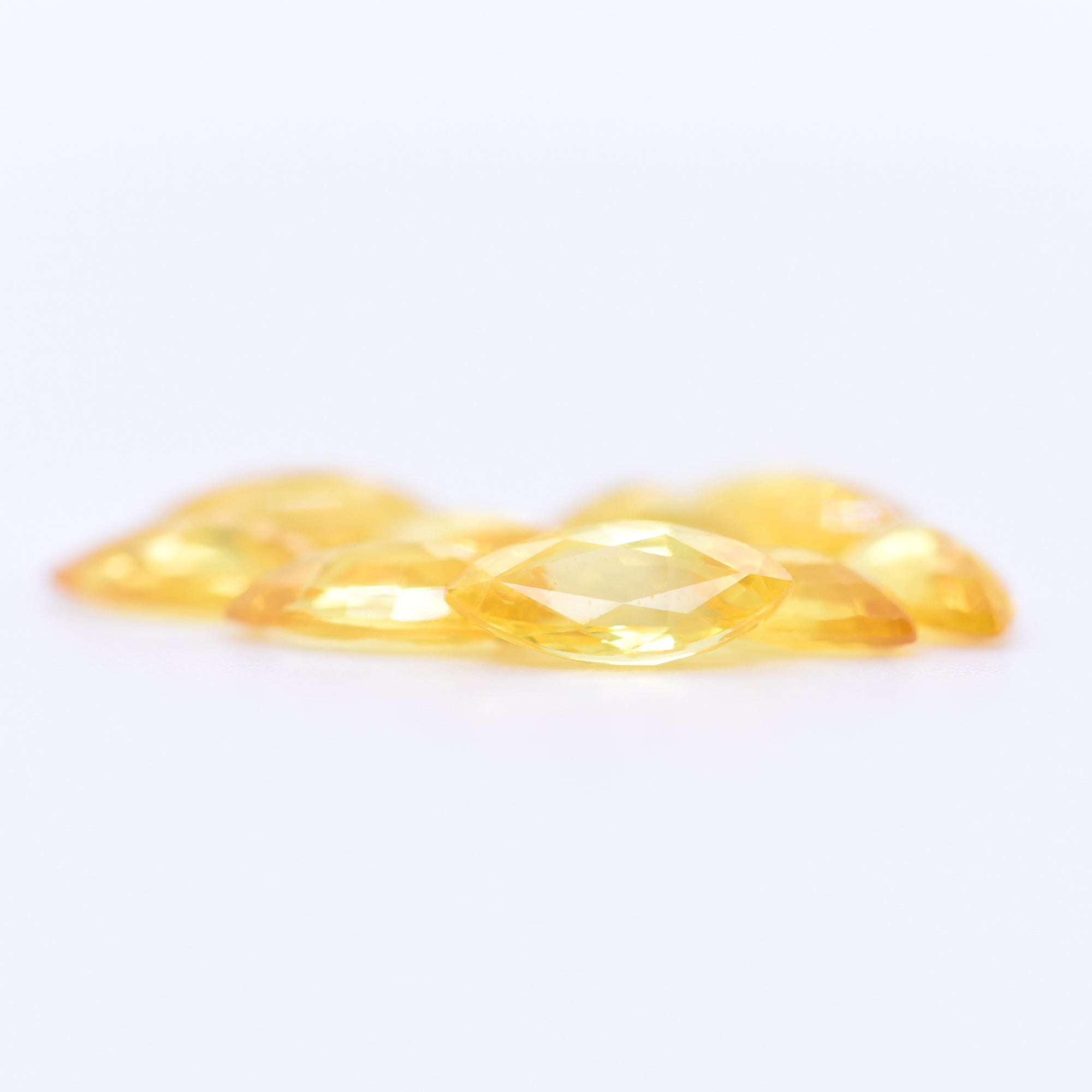 7x3.5 Marquise Faceted Yellow Sapphires