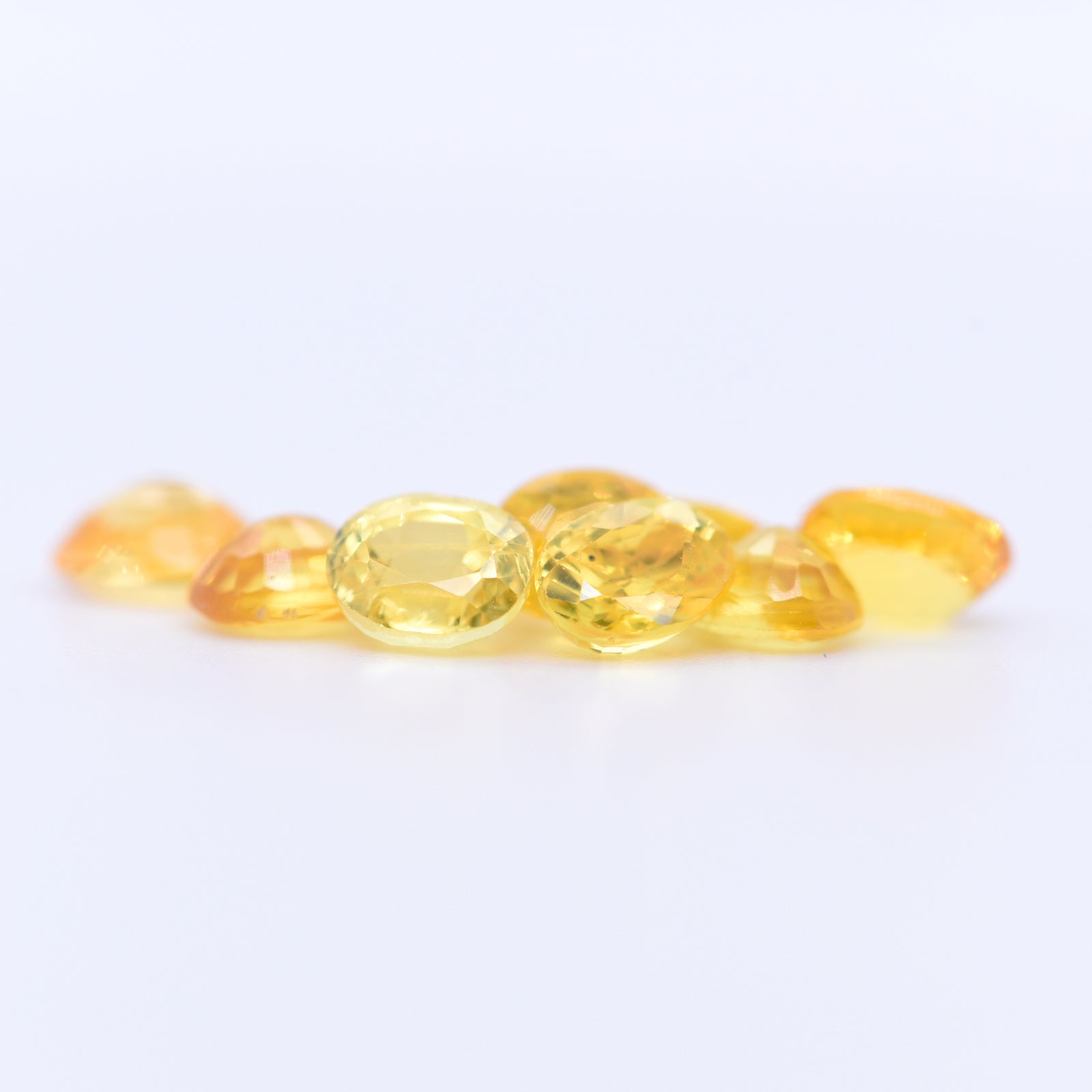 5x4 Oval Faceted Yellow Sapphires