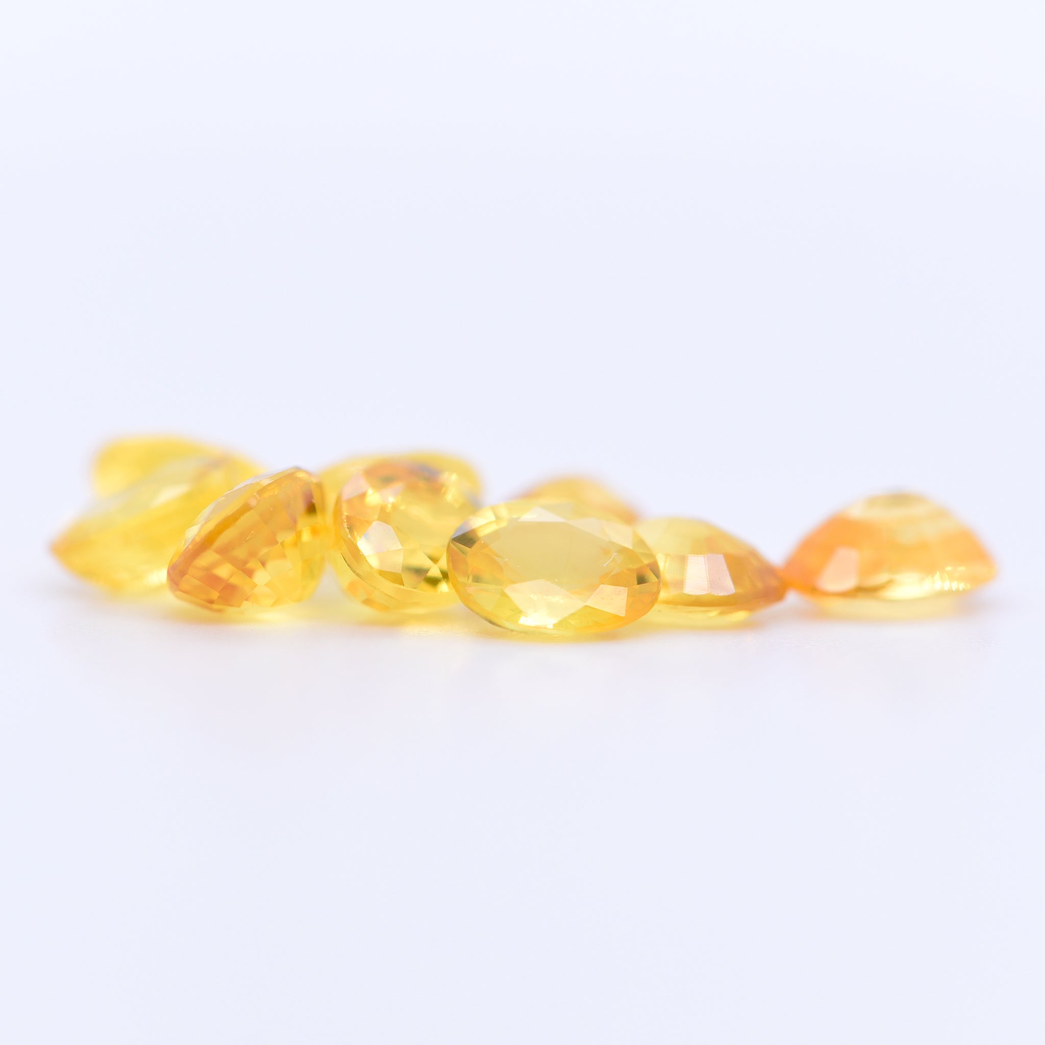 5x4 Oval Faceted Yellow Sapphires