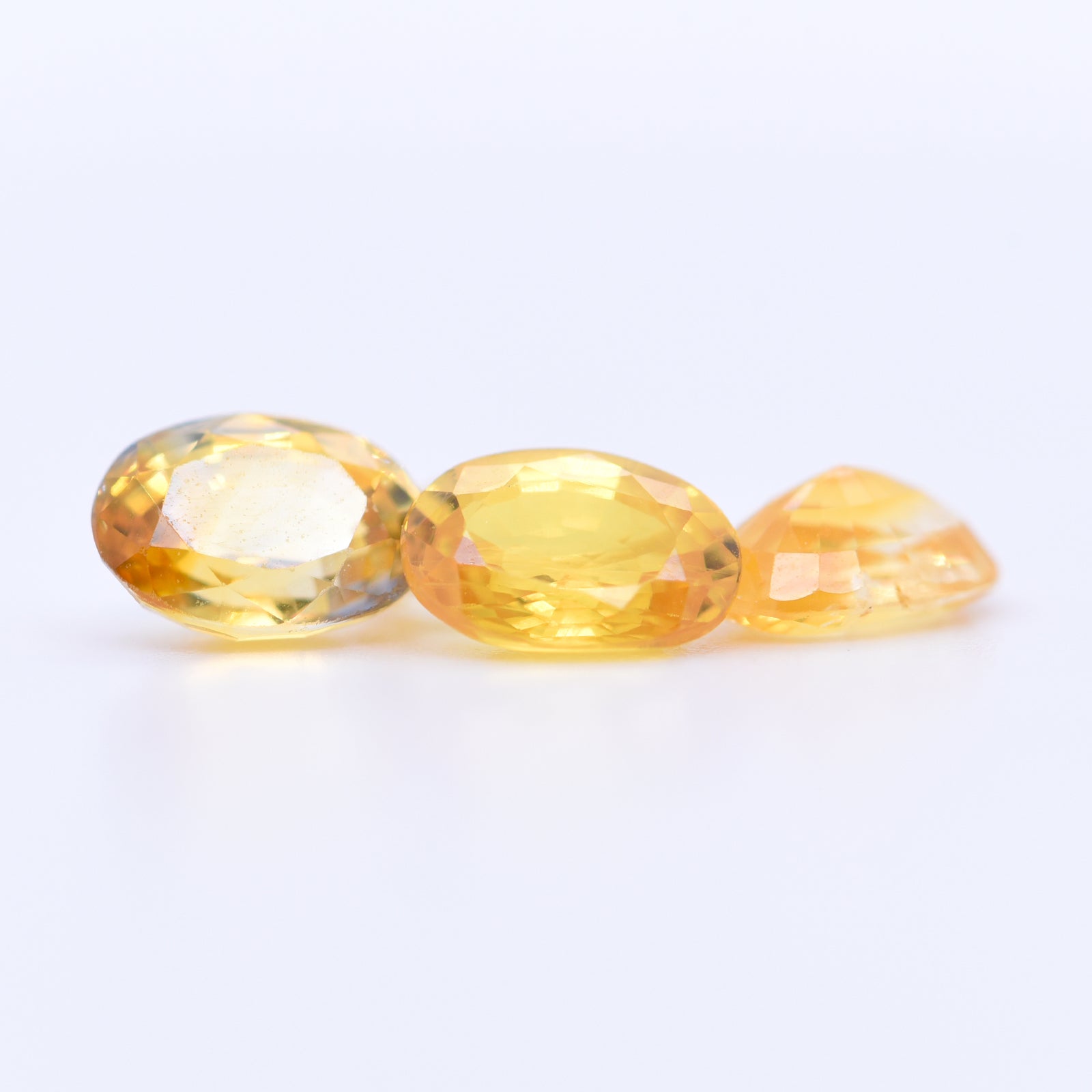 7x5 Oval Faceted Yellow Sapphires