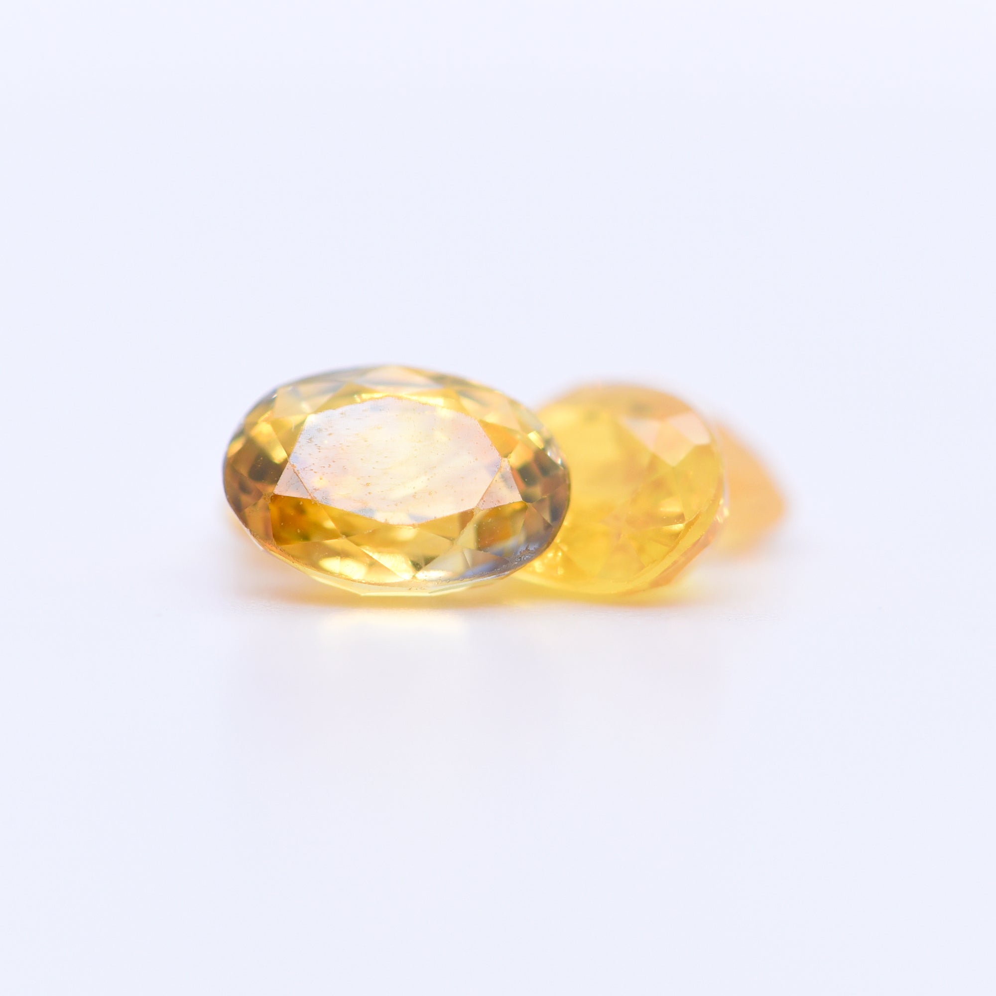 7x5 Oval Faceted Yellow Sapphires