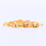 3mm Round Diamond Cut Yellow Sapphires